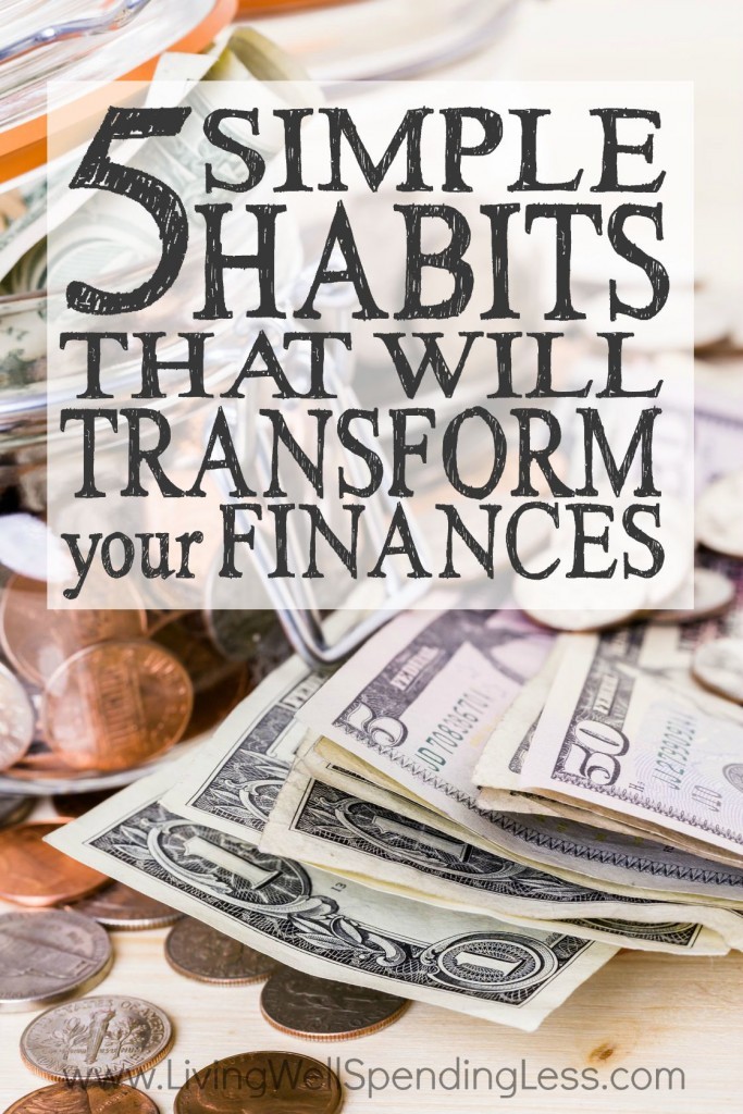 Tired of feeling like you can't control your money? These 5 daily habits help avoid potential money leaks and will always keep you focused on the goals ahead. #4 makes the biggest difference!