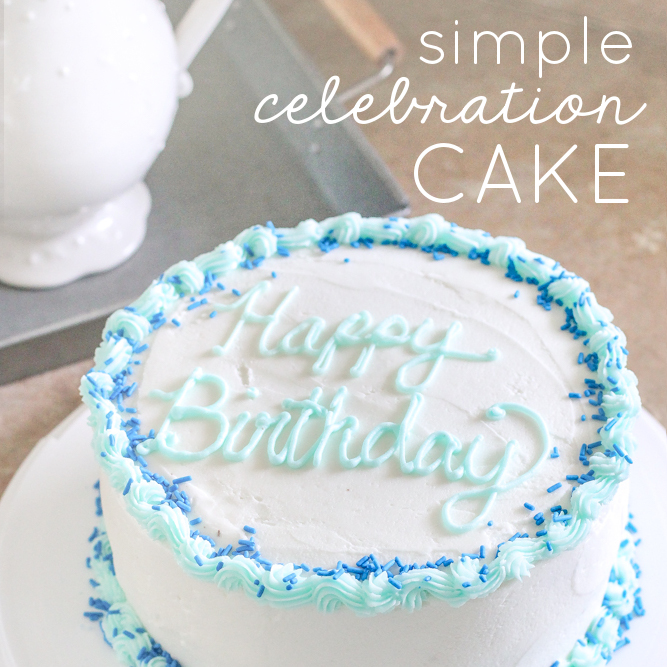 DIY Simple Celebration Cake