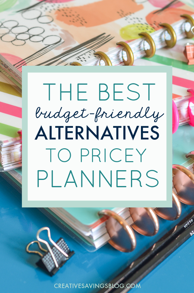 Hate spending $50, $60, or even $80 on a planner? I don't blame you! This collection of cheap planner ideas is the best alternative for your wallet, and still packs a huge productivity punch. Includes FREE planner printables so you can completely customize your own! #freeplannerprintables #planner #dailyplanner 