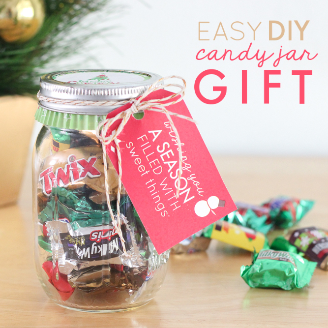 Easy DIY Candy Jar Gift