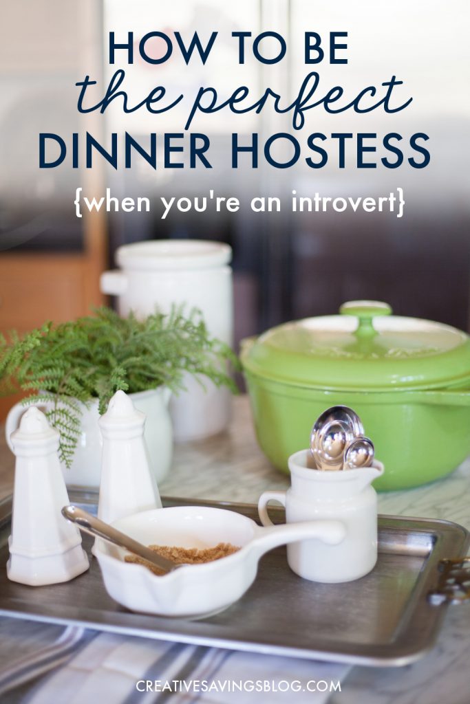 I'm glad I'm not the only one who feels totally anxious when company comes for dinner! I can't say I love having people over, but her system of streamlining everything is exactly what I need to lower my stress level. And after the guests go home, I can just climb in bed with a book. :) #introvertprobs #hostess #hosting #introverts