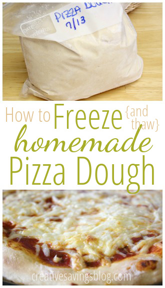 How to Freeze {and Thaw} Homemade Pizza Dough
