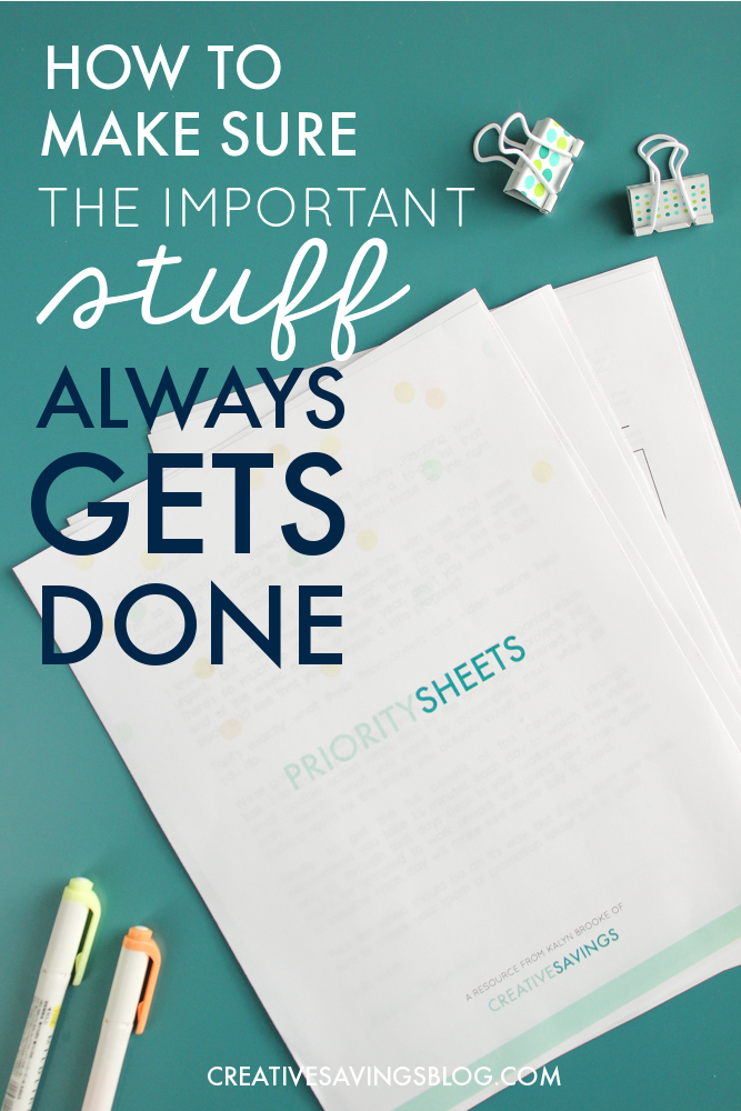 I REALLY needed this. I struggle to get things done on a daily basis because I'm so overwhelmed with the sheer volume of my to-do list. The priority planning worksheets she included in her mini course are phenomenal! They helped me brain dump all the noise in my head, organize it, and then plan everything out. I really hope this blogger creates a planner sometime, because I would totally buy it! #planner #priorities #importantstuff #productivity