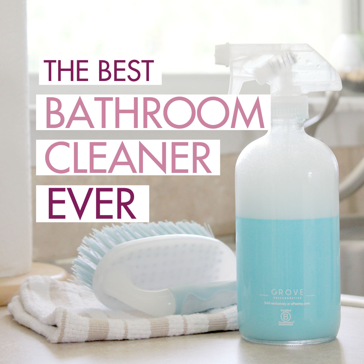 The Best Bathroom Cleaner Ever (Removes Soap Scum in Seconds!)