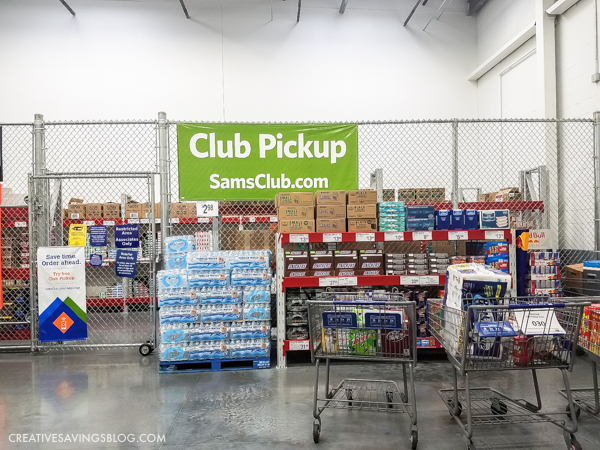 Sam's Club Online - When you arrive, everything you ordered is waiting for you in a cart!