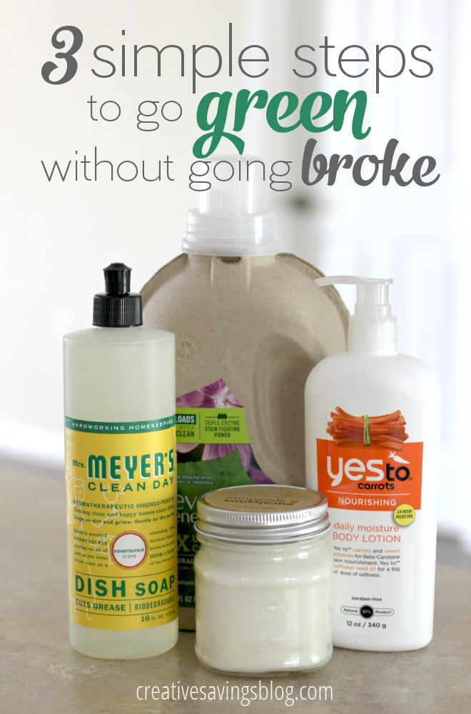 Ready to try more natural and eco-friendly products, but worried about the expensive price tag? These 3 simple steps to go green without going broke will show you exactly how to start, plus everyone gets a FREE $10 to spend!