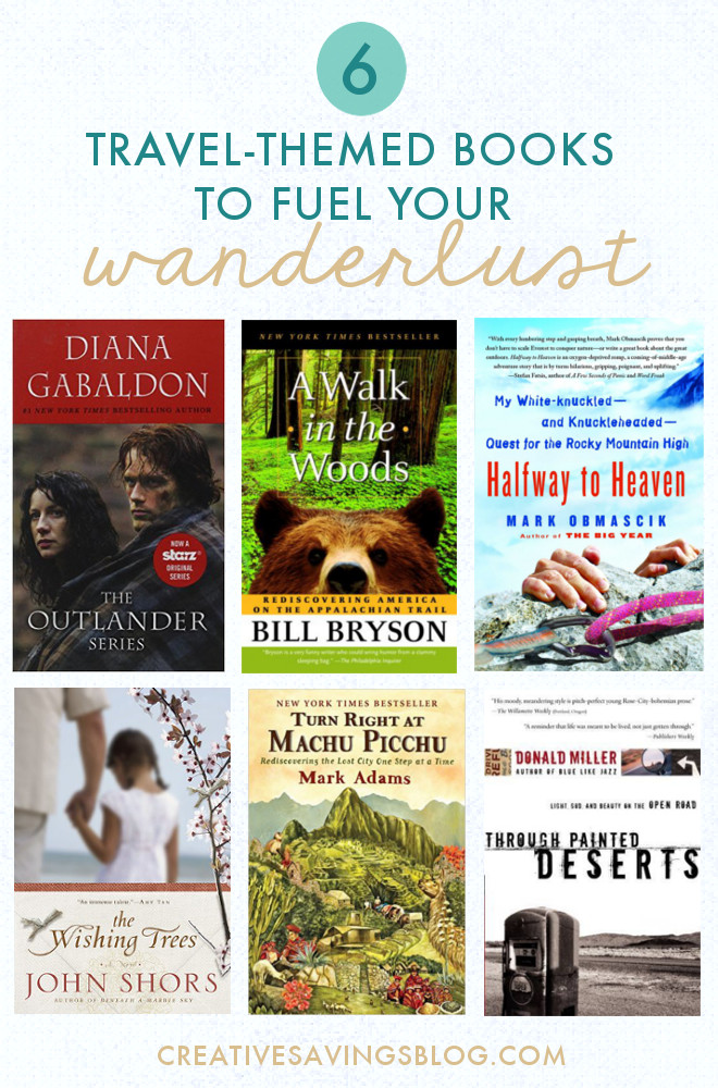 When you can't go on a trip yourself, sometimes the next best thing is to live through a story of someone who already has. These titles are recommended by Creative Savings readers and help calm those travel cravings when you can't afford a trip right now!