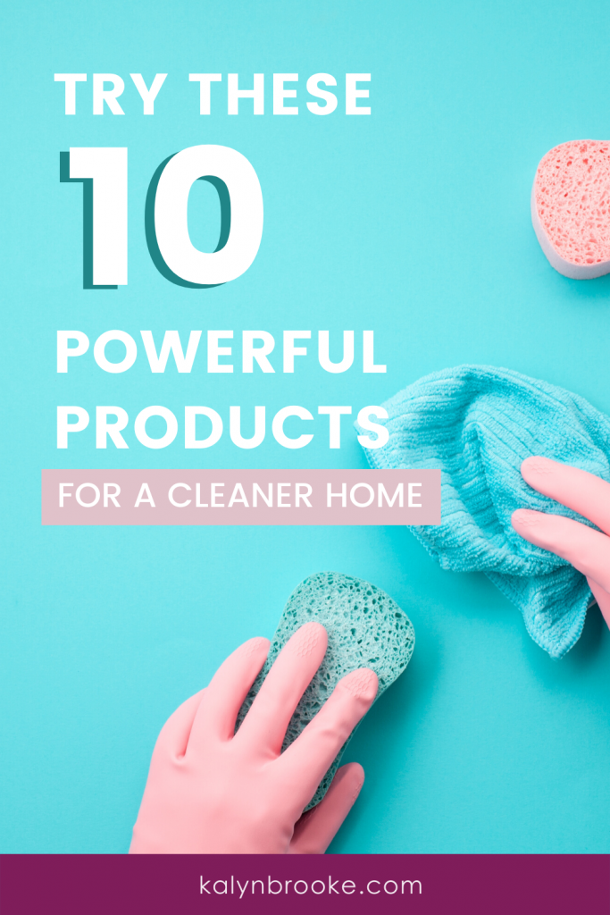 I was so tired of scrubbing until I broke a sweat, so I decided to take a long look at my cleaning product arsenal. I'm SO glad I found this list of the top ten best household cleaning products. Not only do they actually get the job done -- they save hours of effort and make cleaning day a breeze! 