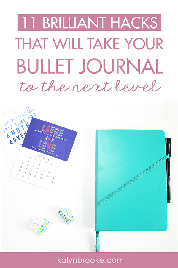 Okay, so here's the deal: I totally love my bullet journal but some weeks I fall off the wagon because I lose my pen or can't remember what page a note is on, etc. Basically, I was an overwhelmed bullet journalist in need of bullet journal hacks that actually work to make the system work for me! These are exactly what I needed! #bujo #bulletjournaling #bulletjournalinghacks #bulletjournalingtips