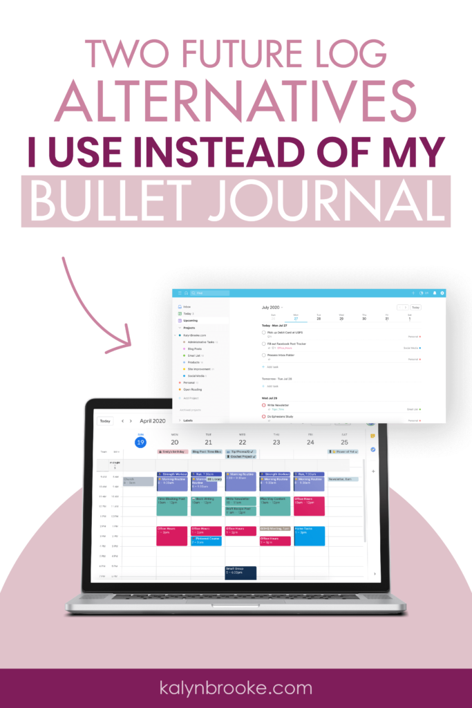 I almost gave up on bullet journaling because I couldn't stand that I didn't have an easy way to plan for my next dentist appointment (6 months in the future!). Then I realized I didn't have to feel guilty about using a hybrid method that allows me to marry the customizability of bullet journaling with the convenience of digital tools. 