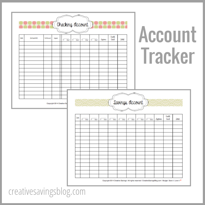 Use these FREE printable account trackers to track your spending in real time, without the need for cash! It's a no brainer Money Management System!