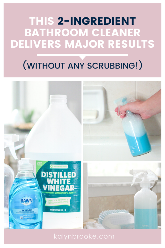 This DIY magical bathroom cleaner powers through soap scum in seconds, and turns one of the germiest areas of your home into a clean and sparkling space! With only two ingredients (dawn and white vinegar), and a powerful track record, you'll understand why it's called the best homemade shower cleaner EVER. 