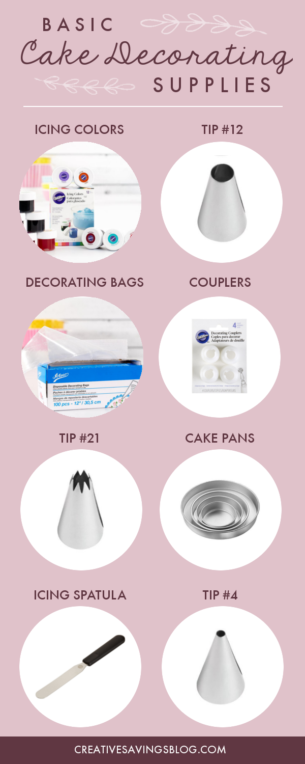 You don't need hundreds of decorating tips and gadgets to make a pretty cake, but there are a few items that make a BIG difference in terms of professionalism. These cake decorating supplies should be in every home decorator's kitchen!
