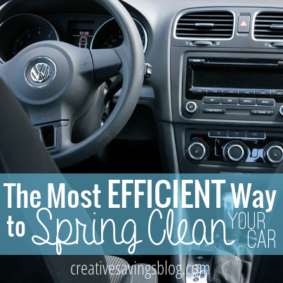 The Most Efficient Way to Spring Clean Your Car