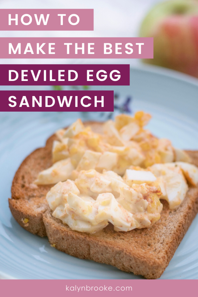You don't have to wait for Easter to have your deviled eggs! I'm so glad I learned how to make this deviled egg salad sandwich recipe because it's so easy and delicious. I often make it for and quick and healthy lunch during the week and my coworkers are always jealous!
