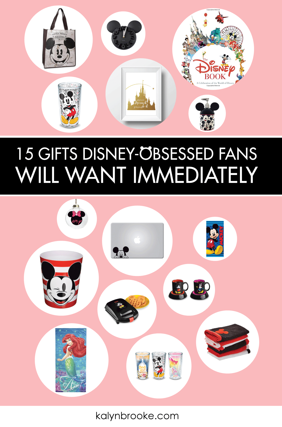 Use this Disney Gift Guide as your one stop shop for the Disney-obsessed fan in your life. With 15 awesome and affordable options to reignite that one-of-a-kind Disney magic, you're sure to make everyone feel like a kid again! #disneygiftideas #disneyobsessed #disney #giftideas