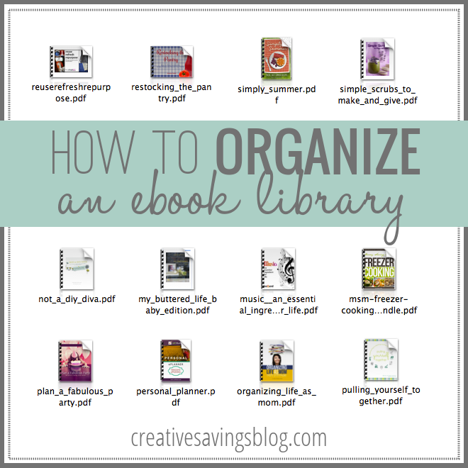 How to Organize an eBook Library