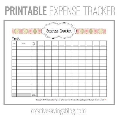 This printable makes tracking your expenses SO easy! Also includes link to an Excel file.