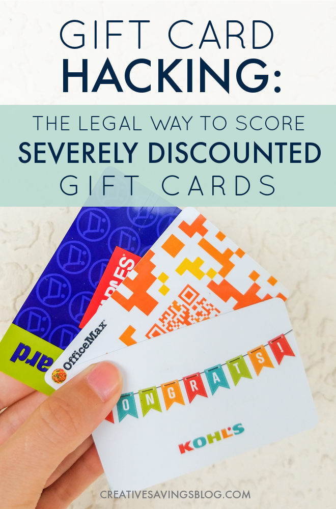 Fund your gift purchases, restaurant meals, and even your grocery budget with discounted gift cards! Here's how to score savings on top of savings....and it's totally legal. #giftcardhacking #giftcards #discountedgiftcards #raise