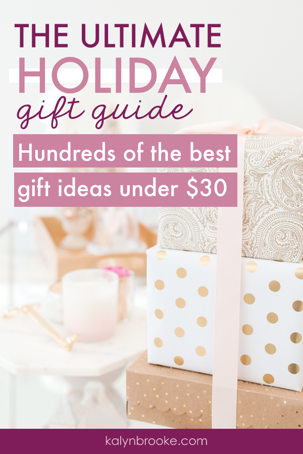 Who couldn't use some tips when it comes to gift-giving? I've bookmarked this treasure trove of practical gift ideas for different personality types, themes, and stages of life -- all organized by holiday! And every gift comes in under $30! #practicalgiftideas #giftguide #giftideas #holidaygiftguide #frugalgiftideas