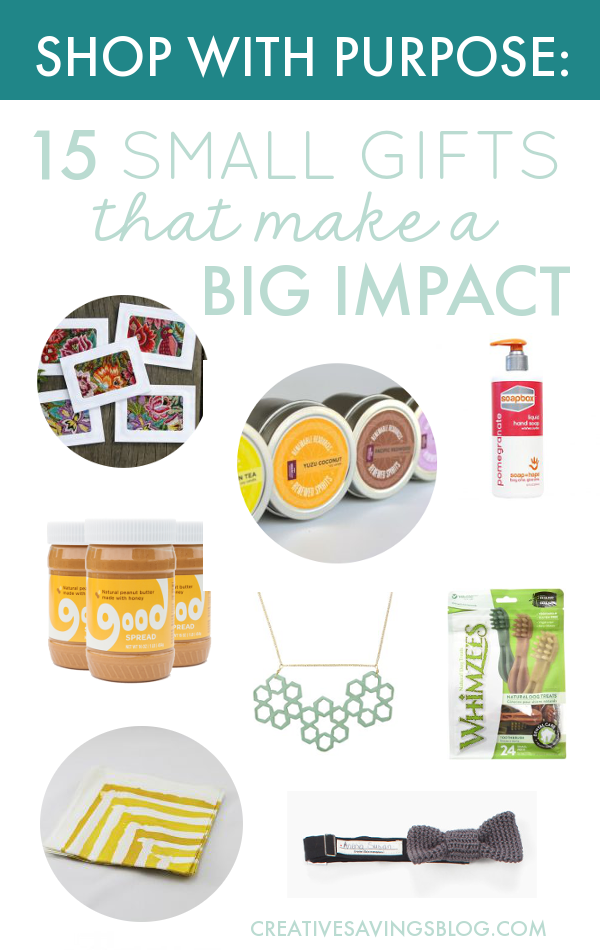 Gifts that give back. These fair trade organizations offer the unique ability to gift and give at the same time, allowing you to participate in sustainable, purposeful shopping. You'll be amazed at what you can score for under $25! #shopwithpurpose #giveback #shopsmall