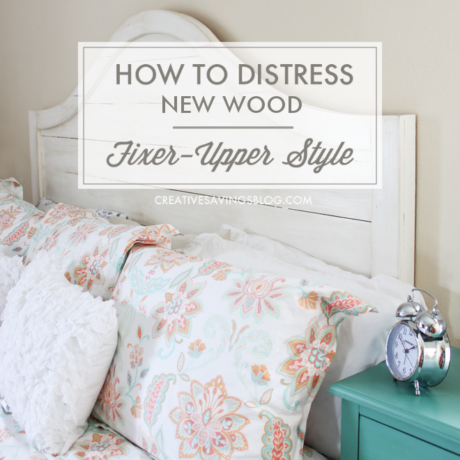 How to Distress New Wood (Fixer Upper Style)