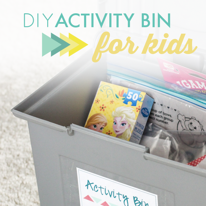 DIY Activity Bin for Kids