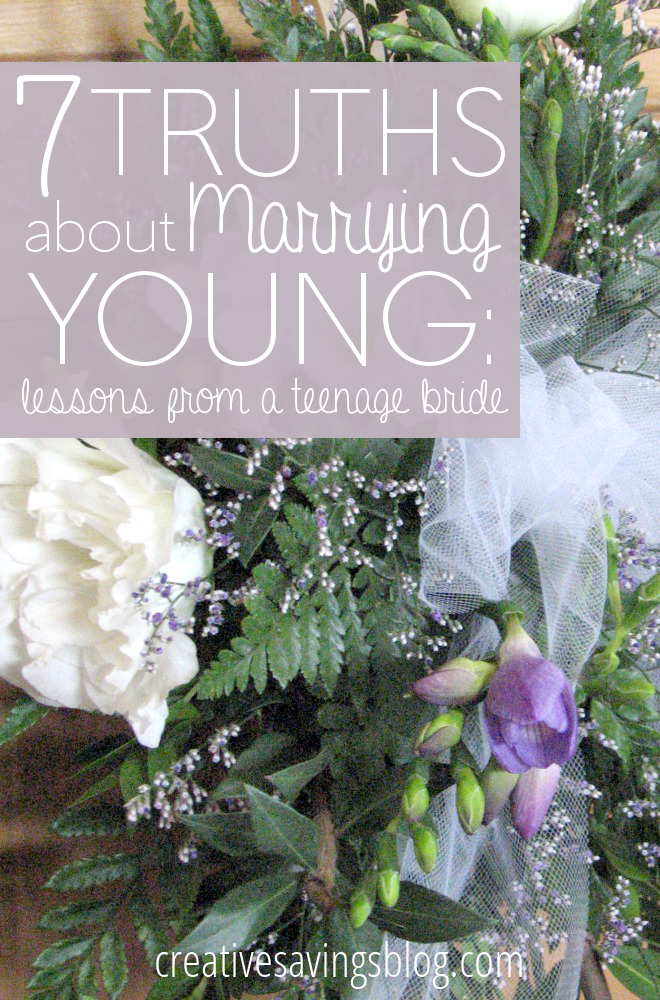 When is someone "too young" to get married? One girl's perspective as a teenage bride shows you how marrying young CAN beat the odds!