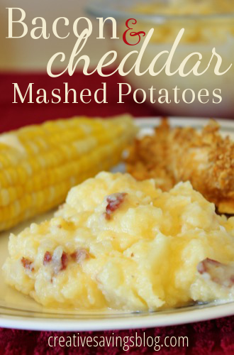 Bacon cheddar mashed potatoes are a must at Thanksgiving, and this recipe gives the average potato a gourmet upgrade!