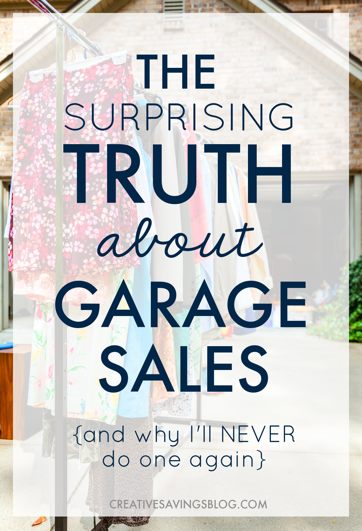 As I looked for garage sale ideas I came across this post that challenged me to wonder: Is It Worth It? I can't believe how much sense this makes! Work for several days preparing a sale, sit outside in the sun all day, force myself to talk awkwardly to random strangers, all for fifty bucks! Yeah, I'm going to take this girls #advice and #savetime. I'll just donate to charity instead. Bonus, I don't have to store #stuff any more while I wait for the next #garagesale. #garagesaleadvice