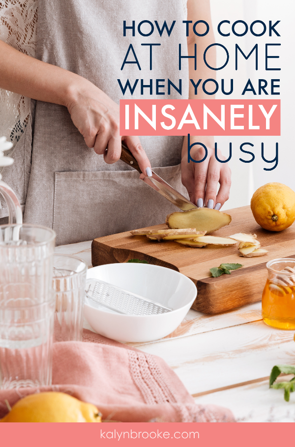 No time to cook dinner? Simplify your busy lifestyle with five meal-time strategies that help you get dinner on the table fast. Perfect for the family with a full schedule! #cookathome #easydinnerideas #toobusytocook