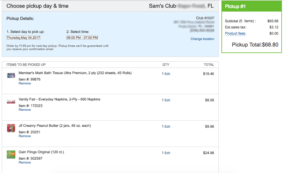 Sam's Club Online - Online ordering is super easy!