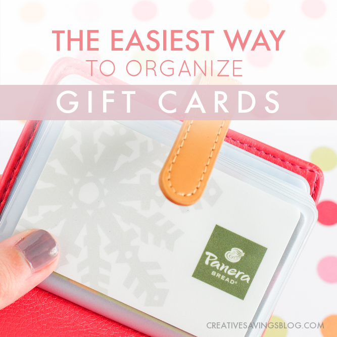 The Easiest Way to Organize Gift Cards