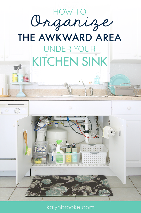 I used to HATE reaching under the kitchen sink to grab anything, because I could never find what I wanted on the first try. But organizing it all really did take under an hour with these three easy steps! Now I can find what I need and don't dread opening that kitchen cabinet! I'm going to tackle my space under the bathroom sink next!! #kitchensink #kitchencabinetorganization #howtoorganize
