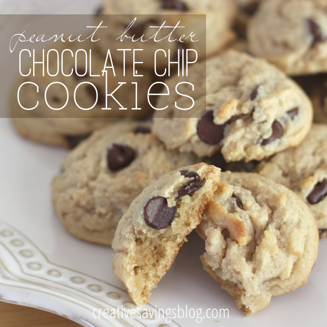 These Peanut Butter Chocolate Chip Cookies are super easy to make and incredibly addicting. You won't be able to stop at just one!