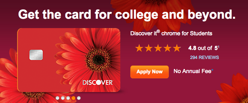 College Student Credit Card by Discover
